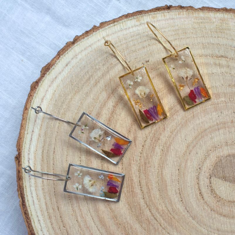 Pendientes Mini Rectángulos: imagen 1