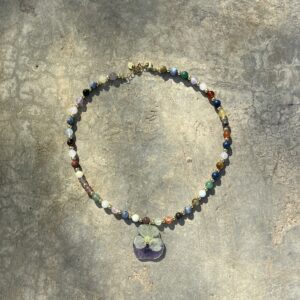Collar Pensamiento Piedras: imagen 1