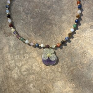 Collar Pensamiento Piedras: imagen 2