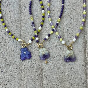 Collar Pensamiento · Piedras: imagen 2