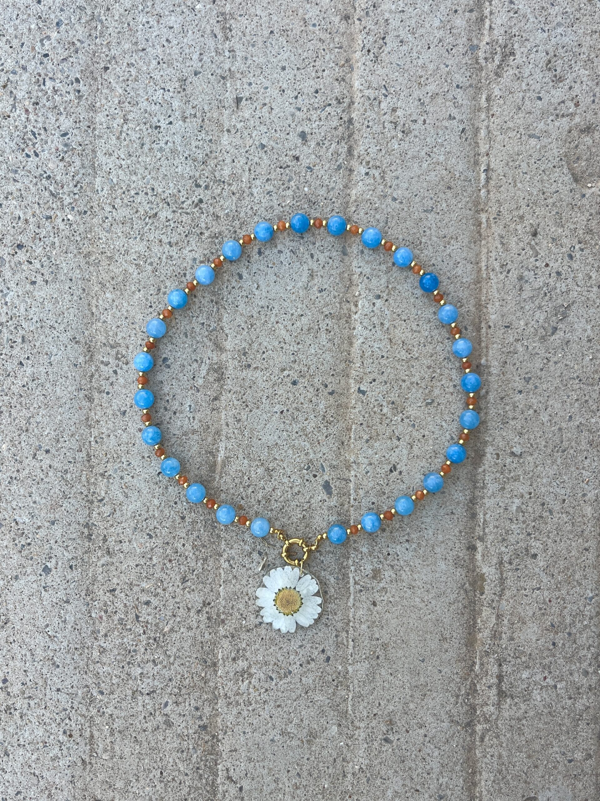 Collar Margarita Ágata Azul: imagen 1